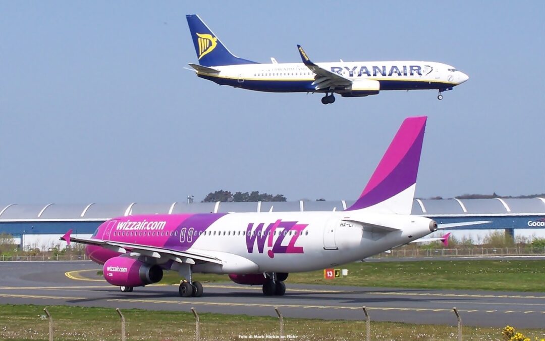 Volo WIzzair e volo Ryanair in ritardo e cancellato