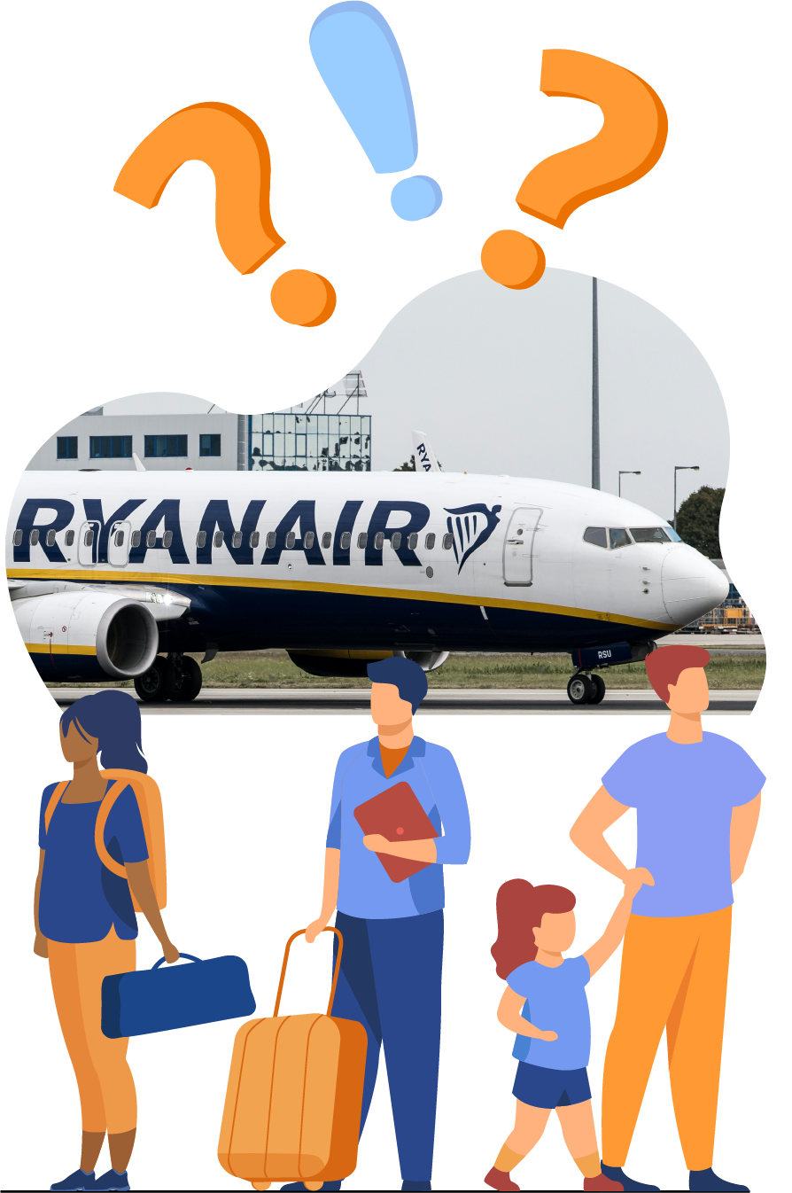 passeggeri aerei richiedono rimborso per volo ryanair cancellato o in ritardo